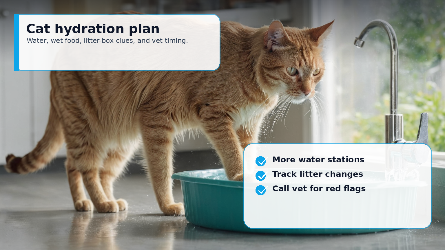 Cat Hydration and Urinary Risk: A Practical Home Plan