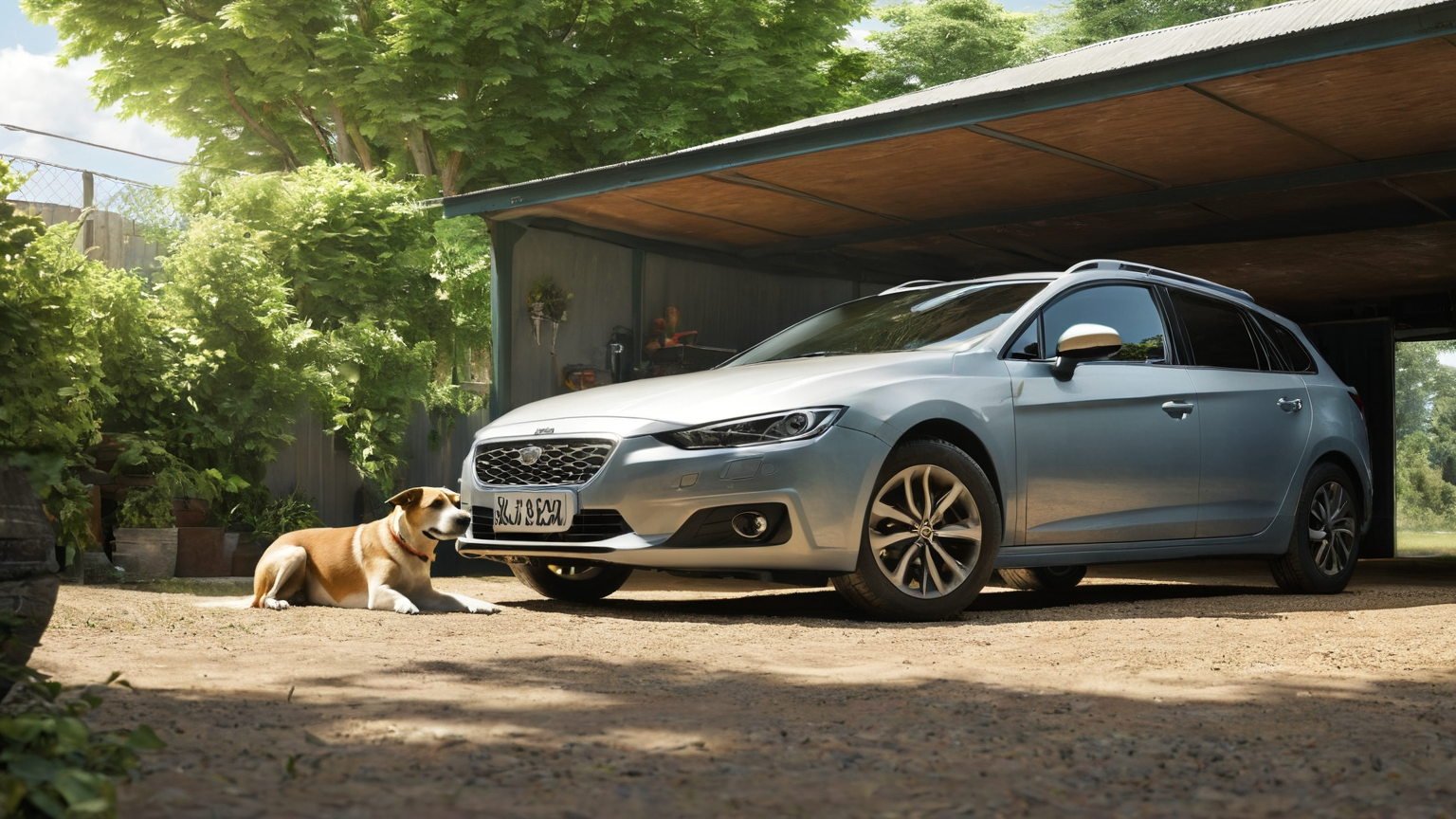 Parked car heat risk awareness for dog safety