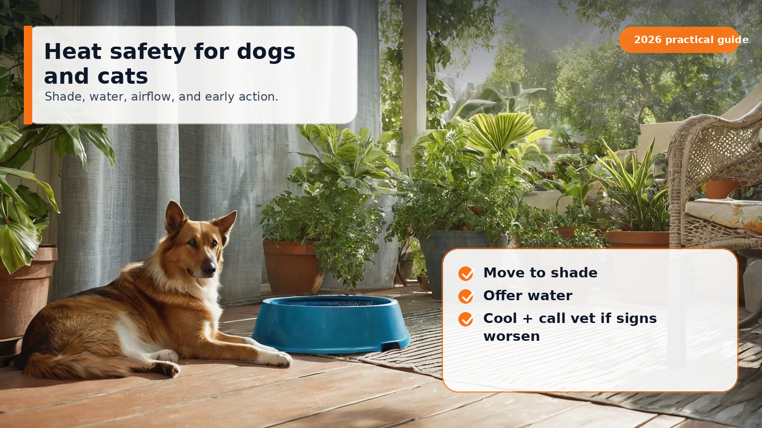 Dog and Cat Heatstroke Prevention: Cars, Pavement, and First Aid