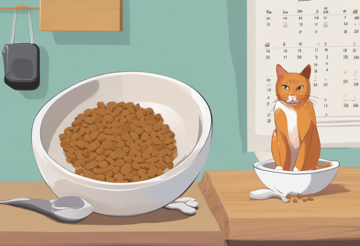 Slow renal diet transition with measured meals