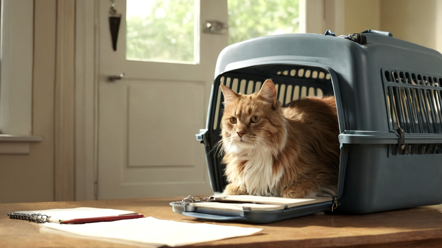 Veterinary consultation for senior cat changes