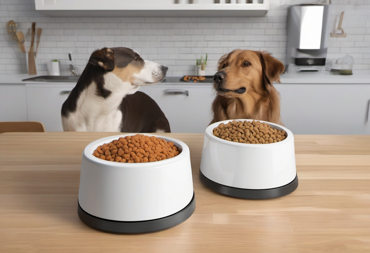 Gradual transition bowls for older dogs