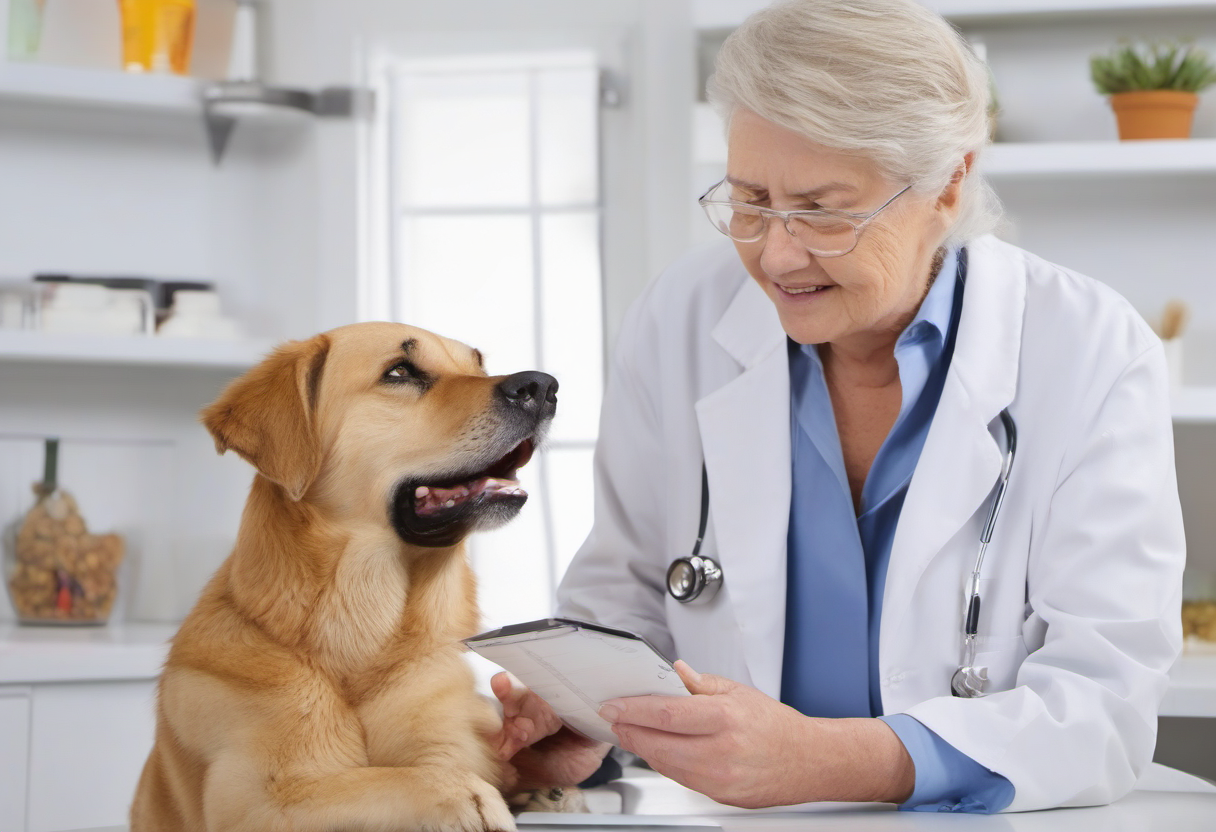 Veterinary nutrition review for a senior dog